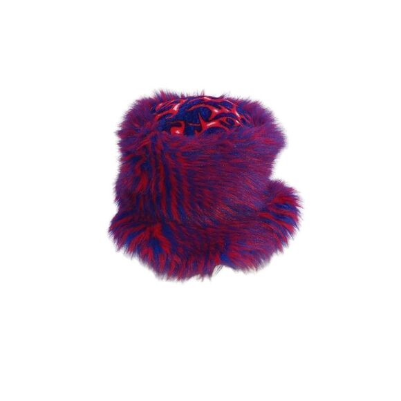 Fuzzy Bucket Festival Hat in Purple Floppy Hat Fur - Picture 8 of 8
